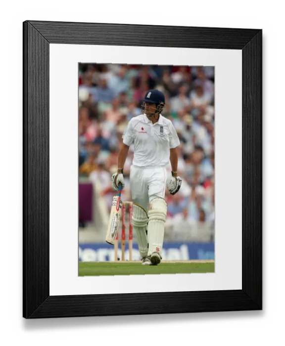 Framed Print : Alistair Cook Dismissed For 10 Framed Print : Alistair Cook Dismissed For 10
