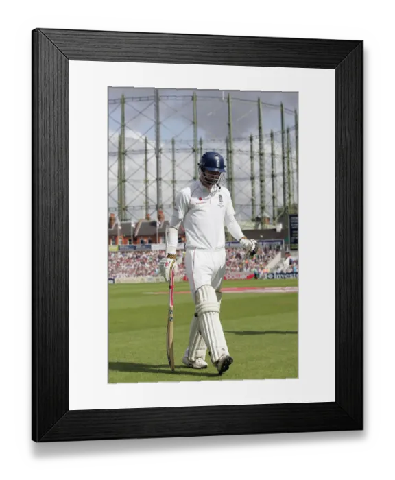 Framed Print : James Anderson Out For 0