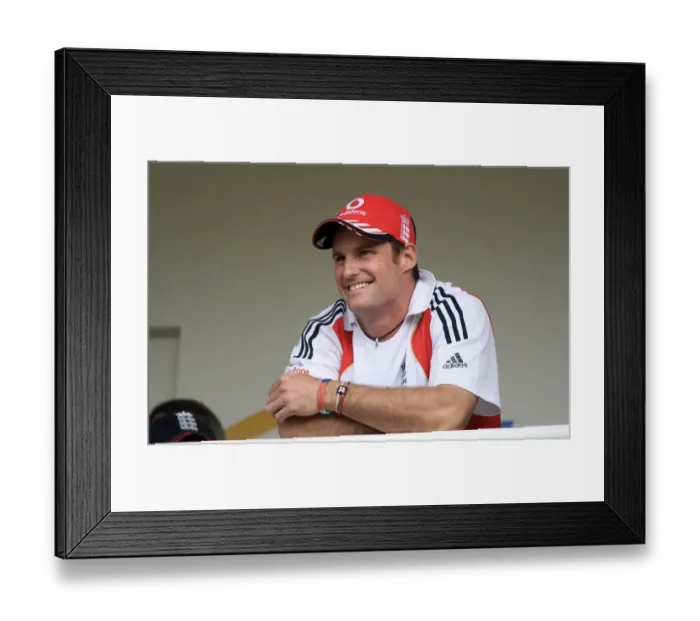 Framed Print : A Relaxed Andrew Strauss Framed Print : A Relaxed Andrew Strauss