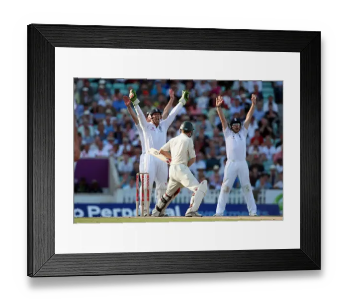 Framed Print : England Lbw Appeal Against Simon Katich Framed Print : England Lbw Appeal Against Simon Katich