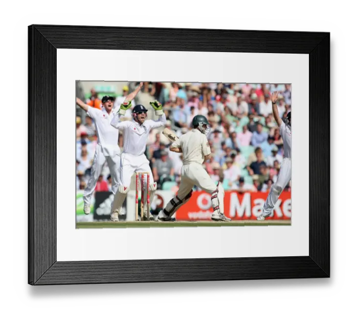 Framed Print : Matt Prior & Paul Collingwood Celebrate Katich Wicket Ma Framed Print : Matt Prior & Paul Collingwood Celebrate Katich Wicket Ma