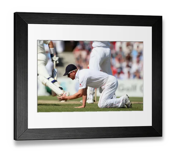 Framed Print : Paul Collingwood Misses Catch Framed Print : Paul Collingwood Misses Catch