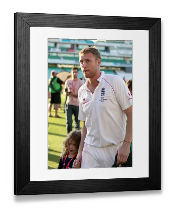 Framed Print : Andrew Flintoff & Daughter Holly