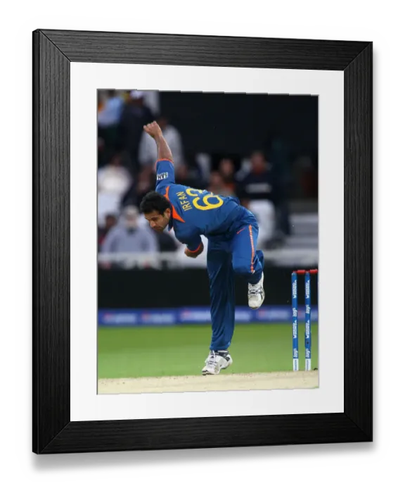 Framed Print : Irfan Pathan