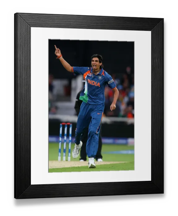Framed Print : Ishant Sharma Takes Wicket Framed Print : Ishant Sharma Takes Wicket