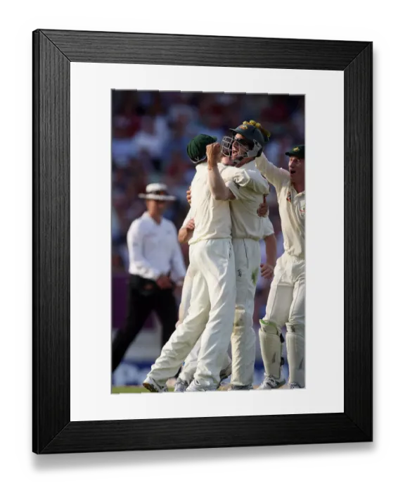 Framed Print : Mike Hussey & Simon Katich