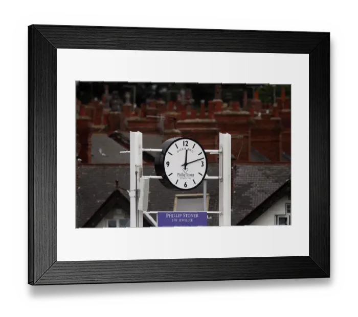 Framed Print : Dickie Bird Clock Framed Print : Dickie Bird Clock