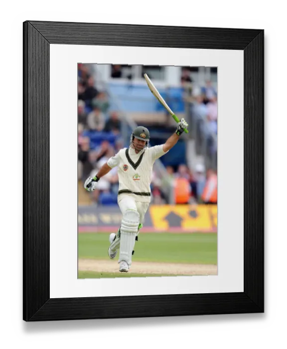 Framed Print : Ricky Ponting Celebrates 100 Framed Print : Ricky Ponting Celebrates 100