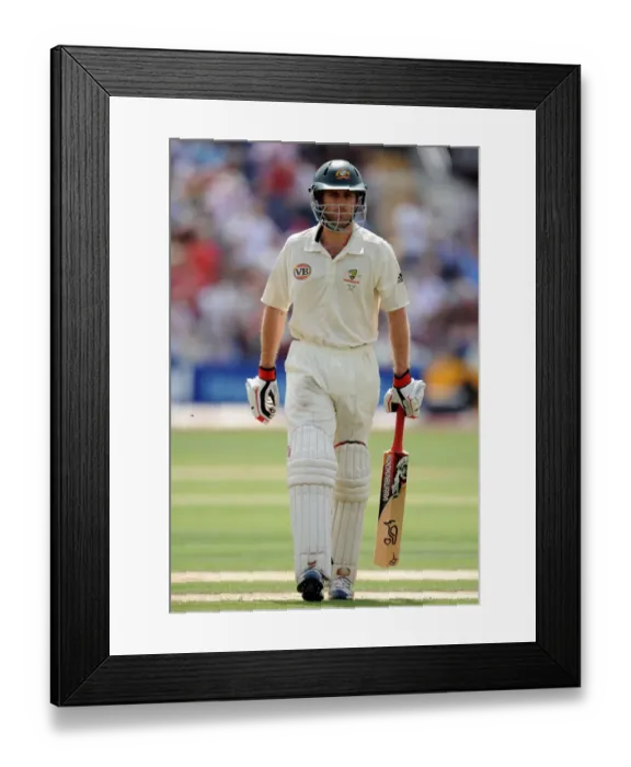 Framed Print : Simon Katich Leaves The Field Framed Print : Simon Katich Leaves The Field