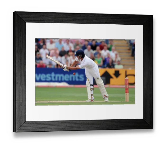 Framed Print : Alastair Cook Bowled Lbw By Mitchell Johnson Framed Print : Alastair Cook Bowled Lbw By Mitchell Johnson