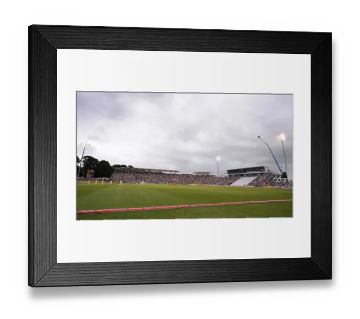 Framed Print : A Flood Lit Ashes Test Framed Print : A Flood Lit Ashes Test