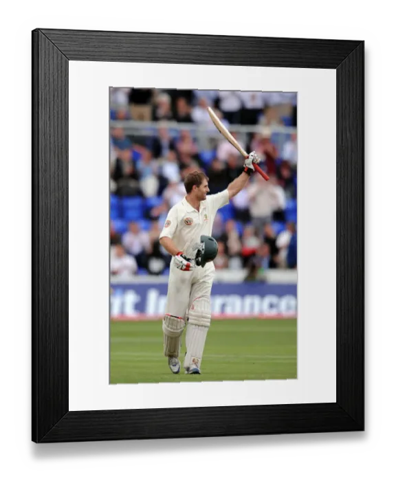 Framed Print : Simon Katich Celebrates 100 Framed Print : Simon Katich Celebrates 100