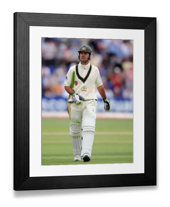 Framed Print : Ricky Ponting Leaves The Field After Dismisal Framed Print : Ricky Ponting Leaves The Field After Dismisal