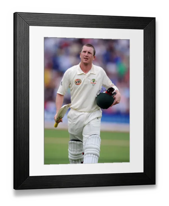Framed Print : Brad Haddin Leaves The Field Framed Print : Brad Haddin Leaves The Field