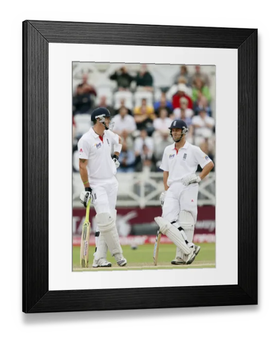 Framed Print : Kevin Pietersen & Jonathan Trott