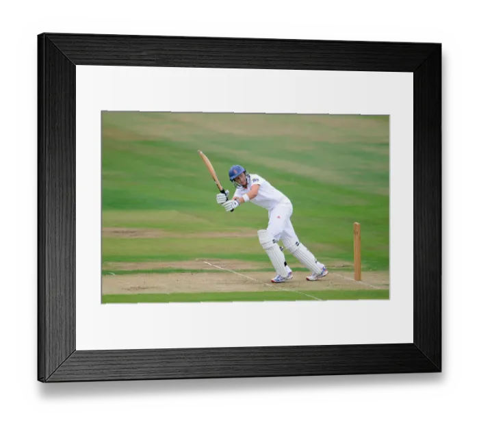 Framed Print : Joe Root England and Yorkshire England Lions V Sri Lanka A Scarborough Cricket Club
