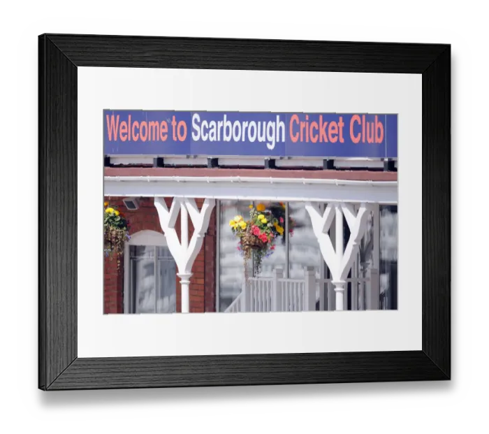Framed Print : Scarborough Cricket Club