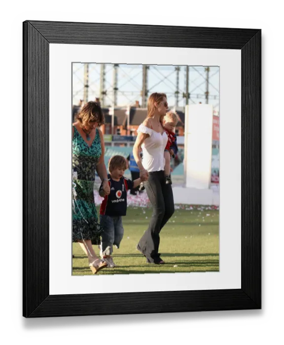 Framed Print : Rachael Flintoff With Corey & Rocky Framed Print : Rachael Flintoff With Corey & Rocky