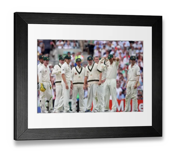 Framed Print : Australian Team Await Decision Framed Print : Australian Team Await Decision