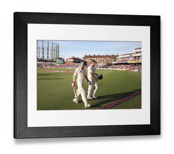 Framed Print : Simon Katich & Shane Watson Framed Print : Simon Katich & Shane Watson