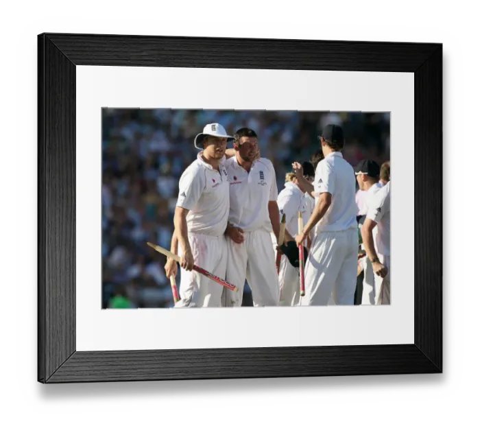 Framed Print : Andrew Flintoff & Steve Harmison