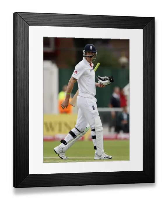 Framed Print : Kevin Pietersen Out For 9 Runs