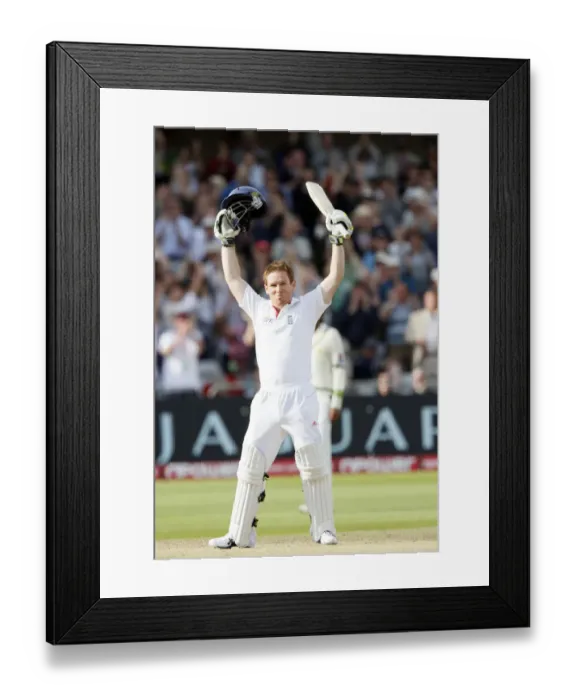 Framed Print : Eoin Morgan Celebrtaes His Century