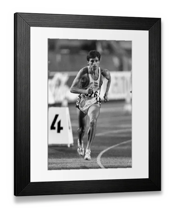 Framed Print : Seb Coe European Championships 14 August 1986 Date: 14 August 1986 Framed Print : Seb Coe European Championships 14 August 1986 Date: 14 August 1986