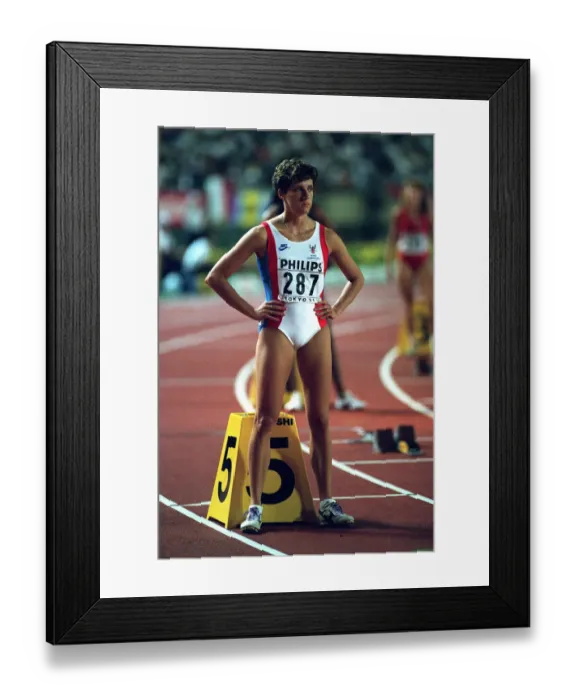 Framed Print : Sally Gunnell Framed Print : Sally Gunnell