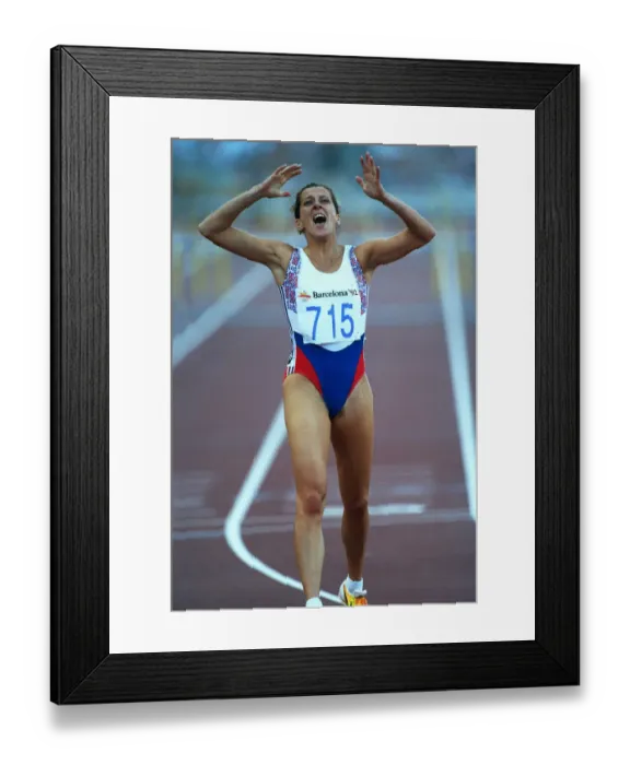 Framed Print : Sally Gunnell Framed Print : Sally Gunnell