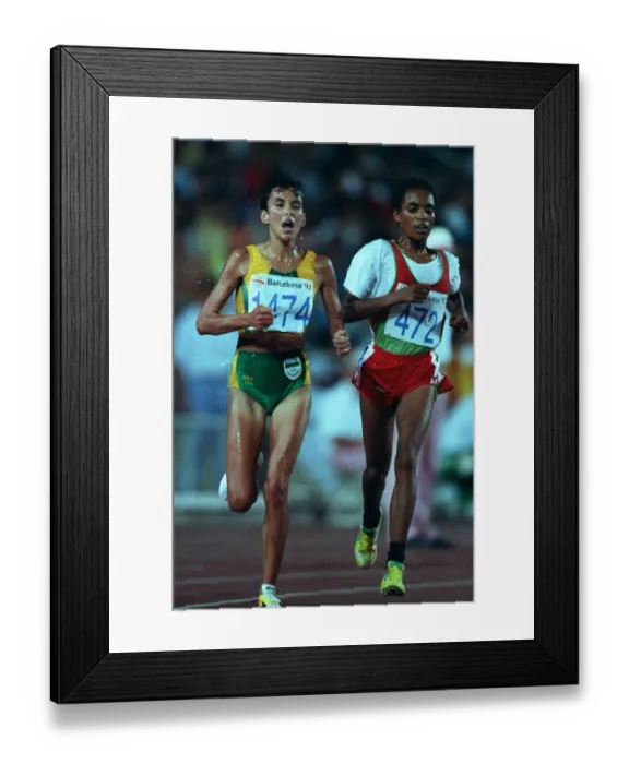 Framed Print : Elana Meyer & Derartu Tulu Framed Print : Elana Meyer & Derartu Tulu