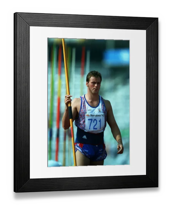 Framed Print : Mick Hill Javelin 14 August 1992 Date: 14 August 1992 Framed Print : Mick Hill Javelin 14 August 1992 Date: 14 August 1992