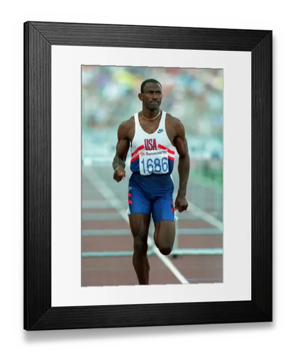 Framed Print : Tony Dees 110 Metre Hurdles 19 August 1992 Date: 19 August 1992 Framed Print : Tony Dees 110 Metre Hurdles 19 August 1992 Date: 19 August 1992