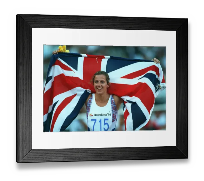 Framed Print : Sally Gunnell Framed Print : Sally Gunnell