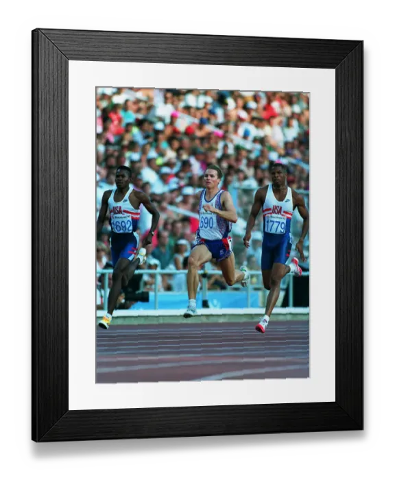 Framed Print : Roger Black & Quincy Watts Framed Print : Roger Black & Quincy Watts