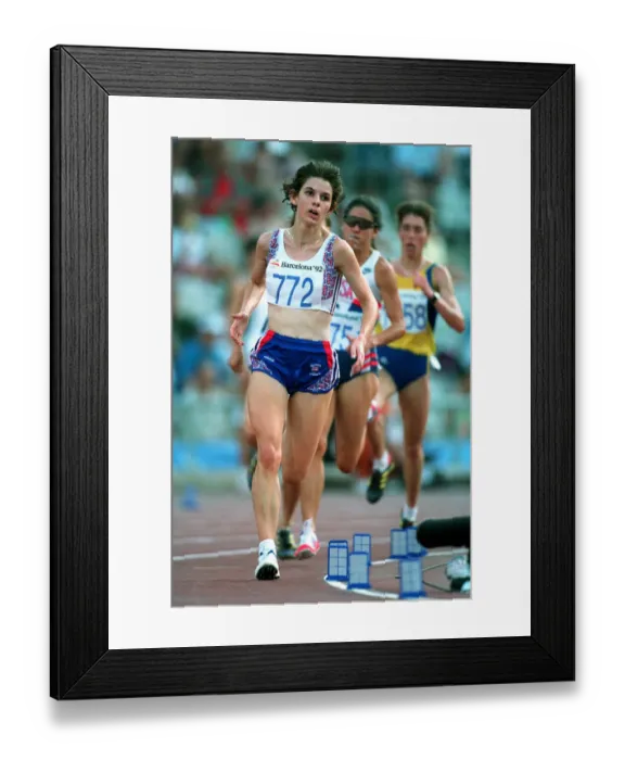 Framed Print : Lisa York 3000 Metres 03 August 1992 Date: 03 August 1992 Framed Print : Lisa York 3000 Metres 03 August 1992 Date: 03 August 1992