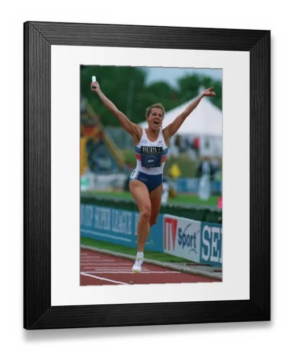 Framed Print : Sally Gunnell Framed Print : Sally Gunnell