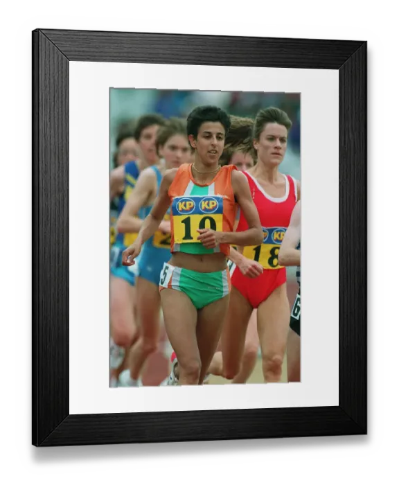 Framed Print : Zara Hyde 10000 Metres 13 June 1994 Date: 13 June 1994