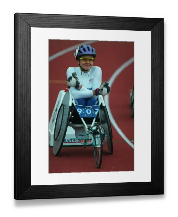 Framed Print : Tina Grey 800 Metres, Wheelchair, Helsinki 16 August 1994 Date: 16 August 1994 Framed Print : Tina Grey 800 Metres, Wheelchair, Helsinki 16 August 1994 Date: 16 August 1994