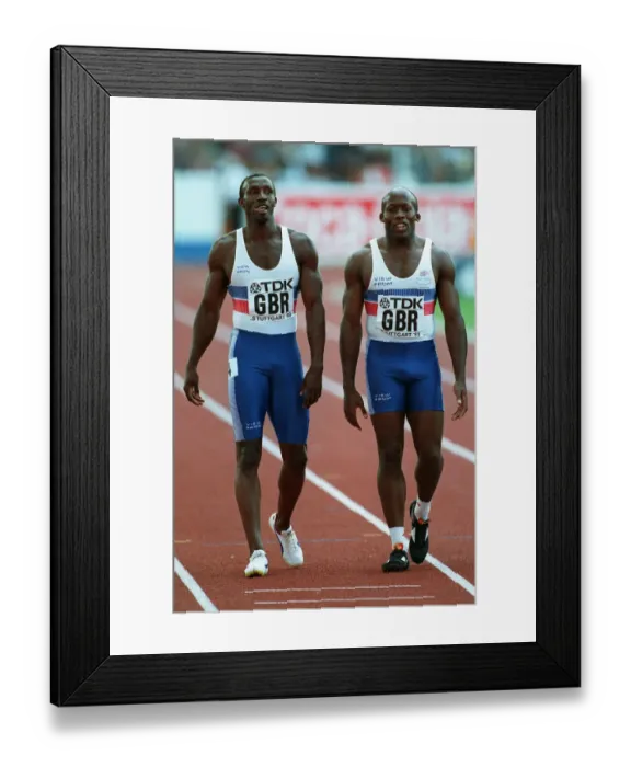 Framed Print : Linford Christie John Regis Framed Print : Linford Christie John Regis