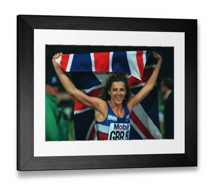 Framed Print : Sally Gunnell Framed Print : Sally Gunnell