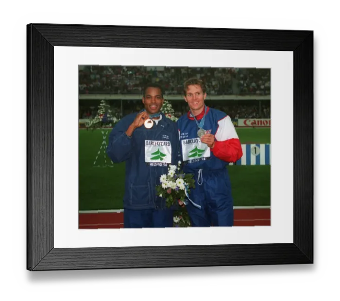 Framed Print : Duaine Ladejo And Roger Black Framed Print : Duaine Ladejo And Roger Black