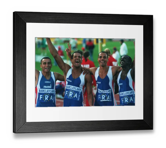 Framed Print : French 4x100 Metres Team Framed Print : French 4x100 Metres Team