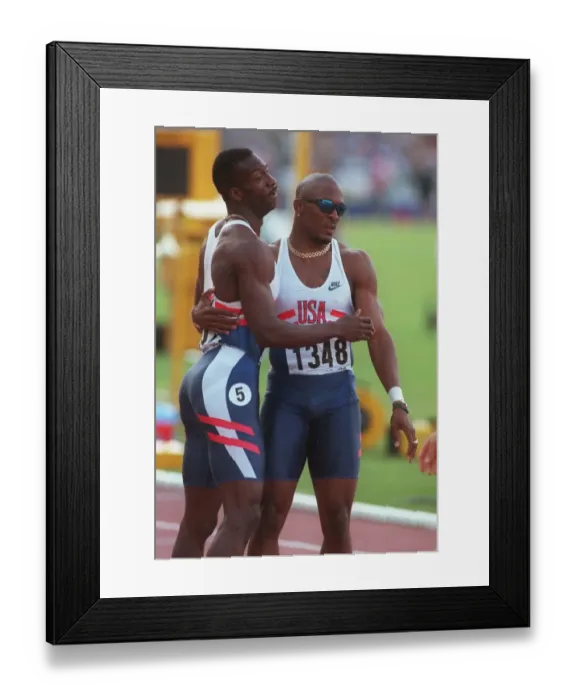 Framed Print : Micheal Johnson & Darnell Hall Framed Print : Micheal Johnson & Darnell Hall