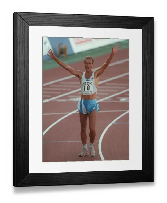 Framed Print : Valentin Kononen Wins 50k Walk Framed Print : Valentin Kononen Wins 50k Walk