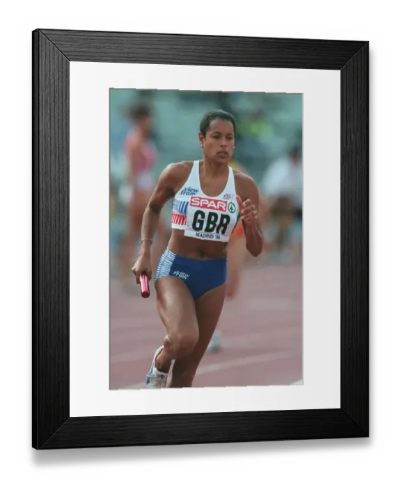 Framed Print : Tracy Goddard, British sprinter and long-jumper Framed Print : Tracy Goddard, British sprinter and long-jumper