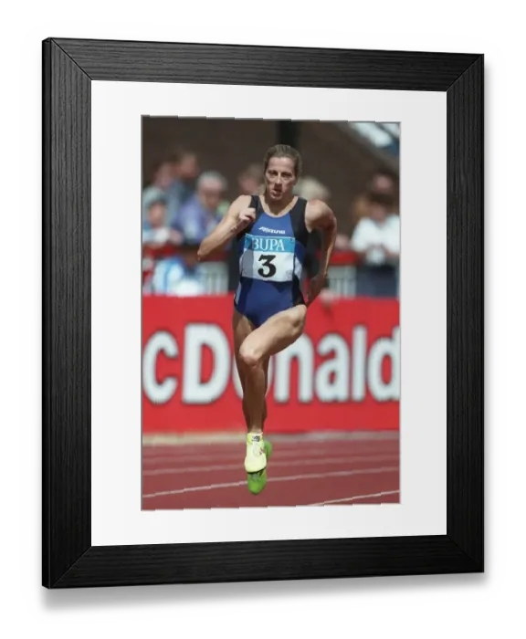 Framed Print : Sally Gunnell Framed Print : Sally Gunnell
