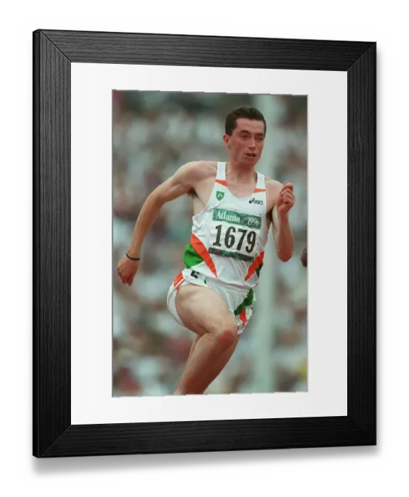 Framed Print : Gary Ryan 200 Metres, Atlanta 1996. 04 August 1996 Date: 04 August 1996