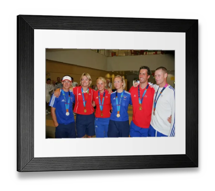 Framed Print : Nick Rogers, Sarah Webb, Sarah Ayton, Shirley Robertson, Ben Framed Print : Nick Rogers, Sarah Webb, Sarah Ayton, Shirley Robertson, Ben
