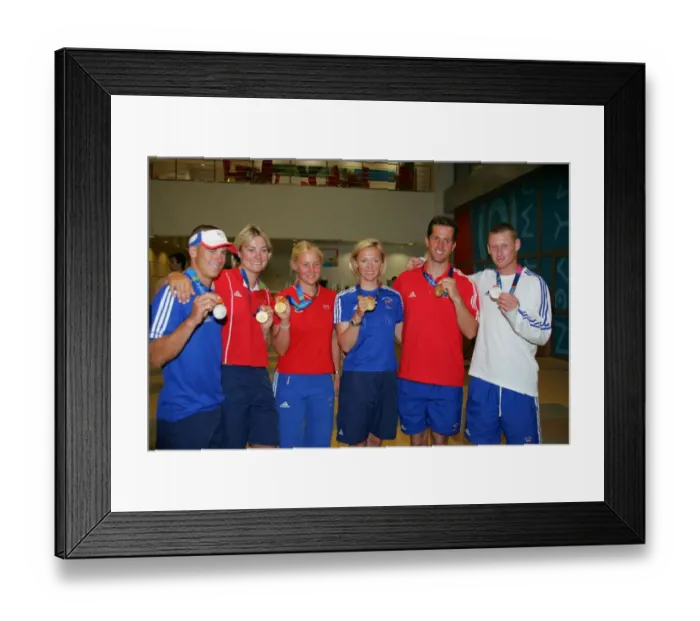 Framed Print : Nick Rogers, Sarah Webb, Sarah Ayton, Shirley Robertson, Ben Framed Print : Nick Rogers, Sarah Webb, Sarah Ayton, Shirley Robertson, Ben